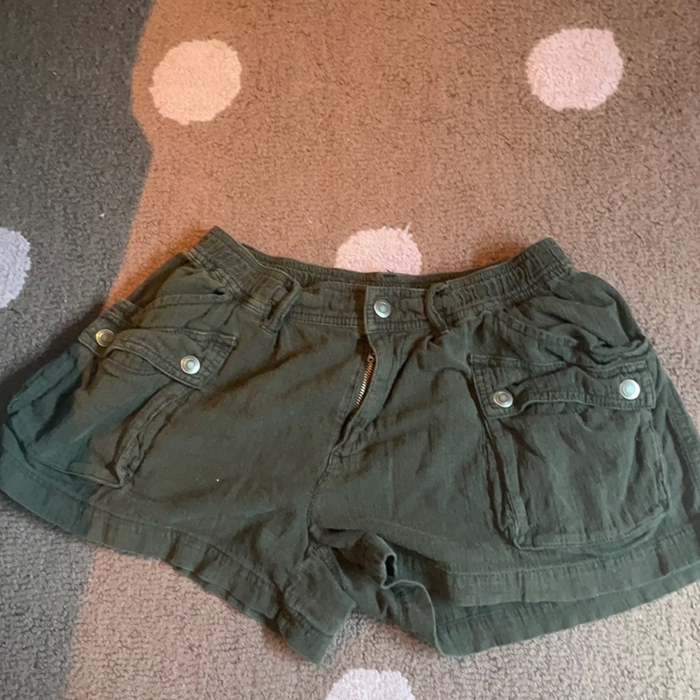 Free People Dark Green Shorts XS
